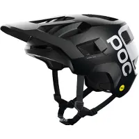 POC - Cascos MTB - Kortal Race MIPS Uranium Black Matt/Hydrogen White - Talla 55-58 cm - Negro