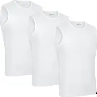 Gripgrab - Ultralight Sleeveless Mesh Baselayer 3-Pack - Camiseta funcional size XL, gris/blanco