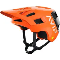POC - Cascos MTB - Kortal Race MIPS Fluorescent Orange AVIP/Uranium Black Matt - Talla 55-58 cm - Naranja