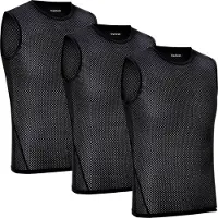 Gripgrab - Ultralight Sleeveless Mesh Baselayer 3-Pack - Camiseta funcional size XL, negro