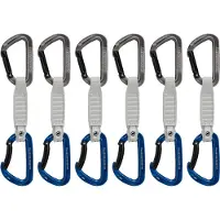 Mammut - Workhorse Keylock Quickdraws - Cinta exprés size 12 cm - Straight / Bent Gate, gris