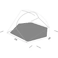 Exped - Lonas de suelo - Lyra II Extreme Footprint Grey - Caqui