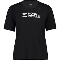 Mons Royale - Women's Icon Relaxed Tee - Camiseta de merino size S, negro