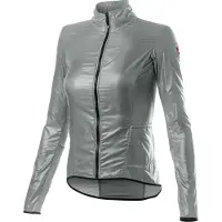 Castelli - Women's Aria Shell Jacket - Chaqueta de ciclismo size L, gris