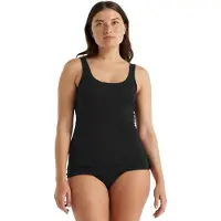 Icebreaker - Ropa interior térmica mujer - W Merino 150 Siren Tank Black para Mujer de Lana - Talla L - Negro