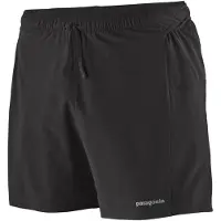 Patagonia - Strider Pro Shorts 5'' - Pantalones cortos de running size M, negro