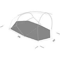 Exped - Outer Space II Footprint - Suelo para tienda de campaña gris