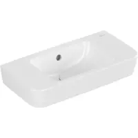 Villeroy & Boch , lavabo compacto de la serie O.novo, 50 x 25 cm, con desbordamiento, sin agujero para el grifo