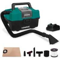 Vonroc Aspirador portátil multiuso - 20V - Incluye accesorios, batería de 4.0Ah y cargador rápido