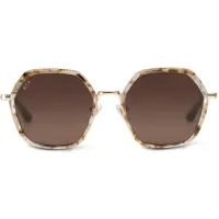 Kapten & Son Gafas de sol 'Amsterdam Edge Toffee Tortoise Brown' marrón / oro / transparente