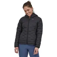Patagonia - Women's Micro Puff Hoody - Chaqueta de fibra sintética size L, negro