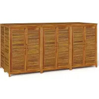 vidaXL Caja para jardín de 210x87x104 cm, fabricada en madera de acacia maciza