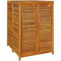 vidaXL Caja para jardín de 70x87x104 cm, fabricada en madera de acacia maciza