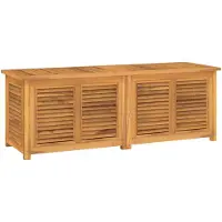 vidaXL : Caja de jardín con bolsa, 150x50x55 cm, madera maciza de teca