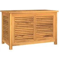 vidaXL : Caja para jardín con bolsa, 90x50x58 cm, madera maciza de teca