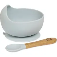 Interbaby Insi001 Tazón De Bpa Con Cuchara Silicona