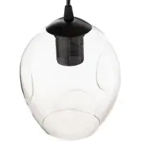 Emibig LIGHTING Lámpara colgante Starla, cristal grafito/ámbar/transparente, 3 luces, redonda