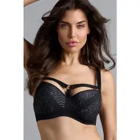 Marlies Dekkers Wing Power Black And Grey Balcony Bra Talla: 75C | Brasieres Outlet | Mujer | Negro
