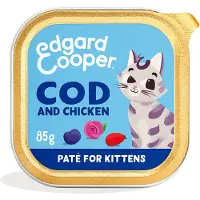 Edgard & Cooper Kitten - MSC-Bacalao y Pollo - Paté - 16 x 85 g
