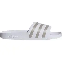 Adidas - Adilette Aqua - Sandalias size 8, gris/blanco