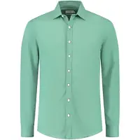 Shiwi Lucas Linen Shirt Deep Grass Green Talla: XXL | Camisas Casuales Outlet | Hombre | Blanco