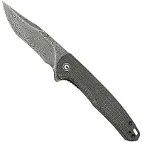 CIVIVI Navaja Mini Sandbar Damascus, black micarta
