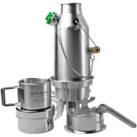 Kelly Kettle Trekker Kit, acero inoxidable, set de cocina para una persona