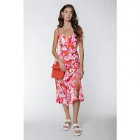 Colourful Rebel Zeva Big Flower Midi Dress Multicolor Talla: S | Vestidos Midi Outlet | Mujer