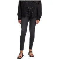 Levi's 720 Hirise Super Skinny Black Mustang Talla: W23L30 | Vaqueros Skinny Outlet | Mujer | Negro