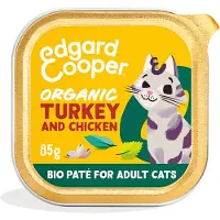 Edgard & Cooper Adult Cat - Orgánico - Pavo y Pollo - Paté - 16 x 85 g