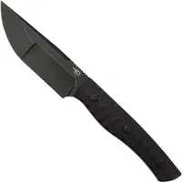 Bestech Heidi Blacksmith #2 Hollow Compound Grind, Black Stonewashed, Carbon Fiber BFK04B cuchillo fijo