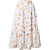 French Connection Camille Drape Tiered Midi Skrt White Talla: 6 | Faldas Midi Outlet | Mujer | Blanco