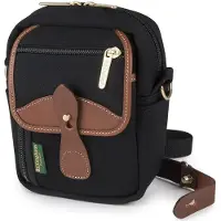 Billingham Stowaway Compact Negro Canvas / Tan Leather