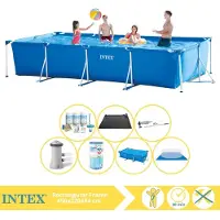 Intex Piscina rectangular de estructura - 450x220x84 cm - 8 piezas - Modelo S30317