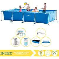 Intex Piscina rectangular de estructura - 450 x 220 x 84 cm - 7 piezas - Modelo S30306