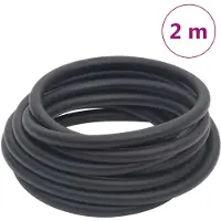 vidaXL Manguera híbrida de aire, negra, 0,6", 2 metros, de goma y PVC