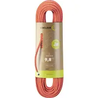 Edelrid - Cuerdas Escalada - Heron Eco Dry 9,8Mm Fire - Talla 50 m - Naranja