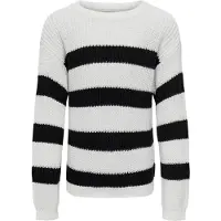 ONLY GIRLS Jersey 'Sif' negro / blanco