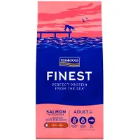 Fish4Dogs Finest: Alimento seco para perros de razas pequeñas, sabor a salmón - 6 kg