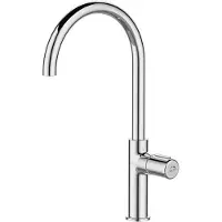 Laveo Grifo de cocina Pretto cromado, alto, con caño en forma de "U", modelo BAO_068D, con cartucho cerámico, 8 años de garantía, montaje rápido