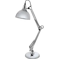 Eglo Lámpara de escritorio BORGILLIO, cromada, con casquillo E27, máx. 1x60W