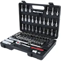 Ks Tools 918.0661, juego de llaves de vaso, 3/8", 61 piezas, acero cromo-vanadio, 3,8 kg