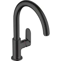 Hansgrohe Grifo mezclador para lavabo de cocina , acabado Blend M35, color negro mate, modelo 71870670