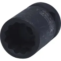Ks Tools , llave de impacto de 1/2", de 12 caras, de tamaño compacto