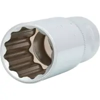 Ks Tools 917.1271, Llave de vaso, 1/2", métrica, 1 cabeza, 22 mm, acero cromo vanadio