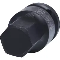 Ks Tools Broca de impacto de 1/2", tipo "Kraft", con cabeza hexagonal interior, corta, de 17 mm