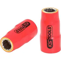 Ks Tools : Llave de vaso de 3/8" con aislamiento protector, tamaño 9/16" (referencia: 117.1025)