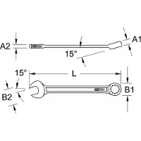 Ks Tools 964.0117: Llave de boca/llave de tubo