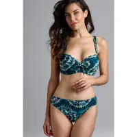 Marlies Dekkers Lotus Blue And Green Plunge Balcony Bikini Top Talla: 70B | Bikinis Outlet | Mujer | Azul