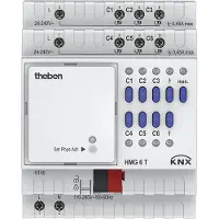 Theben THEB KNX - Actuador de calefacción HMG 6 T KNX, unidad básica de 6 canales